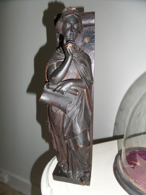 18th Century Carved Oak Religious Figure