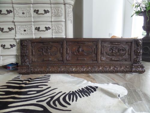 17th Century Carved Walnut Panel