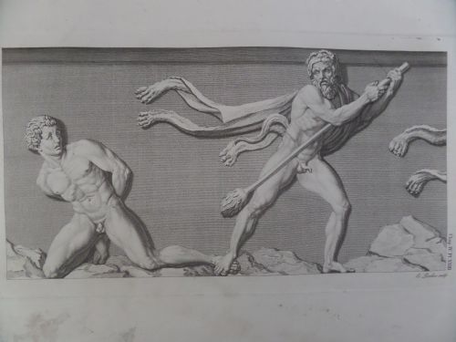 18th Century Engraving Edward Rooker Antiquities of Athens Roman Gladiator