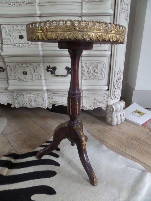 French Small Wine Ormolu Table