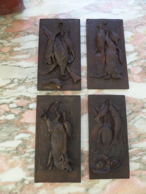 19th Century Black Forest Wooden Panels