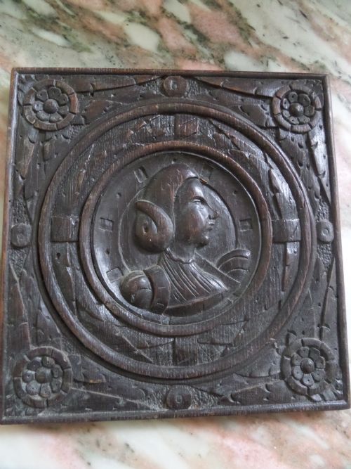 17th Century Carved Oak Romayne Panel