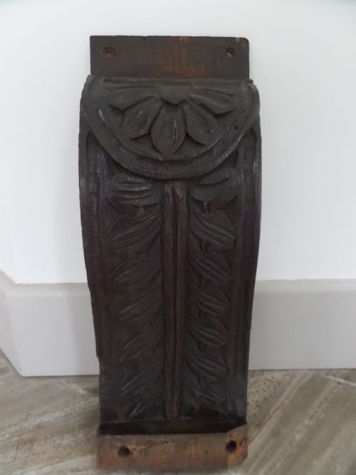 Large 17th Century Carved Oak Corbel