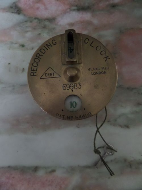 Brass Dent Recording Clock