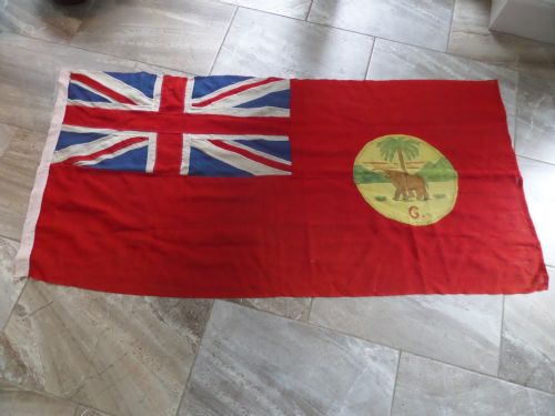Rare Large Stitched Flag Gambia