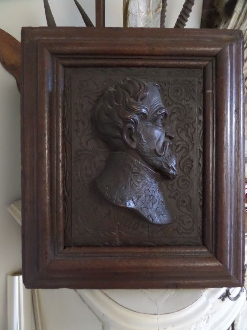 19th Century Carved Oak Michelangelo Panel Plaque