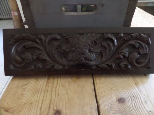 19th Century Carved Oak Panel of an Owl Head Edwards & Roberts