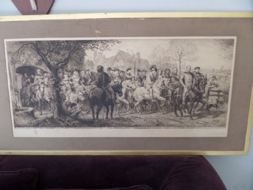 Victorian Signed Engraving William Hole Dated 1888