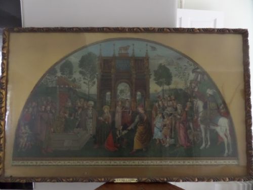 Rare Arundel Society Chromolithograph Gothic St Catharine