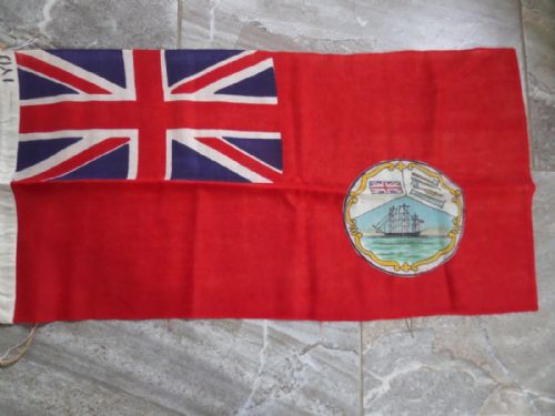 Antique Red Ensign Union Jack Flag British Honduras Stitched