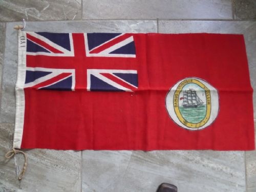 Antique Red Ensign Union Jack Flag Stitched British Guiana