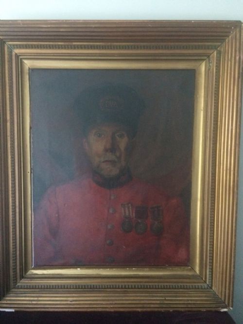 19th Century Oil on Canvas Painting Portrait