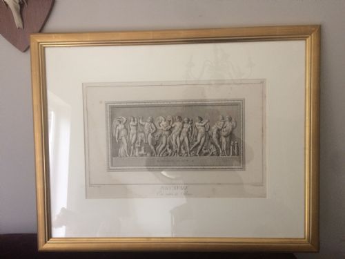 Mythical 18th Century Engraing Francesco Rastaini Engraving Bassorilievo