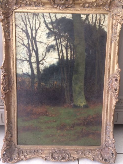 19th Century Signed Oil on Canvas Painting William Frederick Hunt