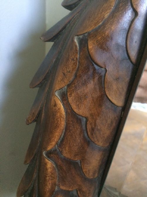 fig 1. Large 19th Century Carved French Walnut Dragon Mirror Gabriel Viardot
