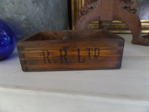 Antique Rolls Royce Wooden Tool Box