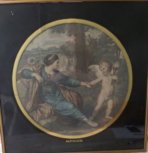 18th Century Engraving Francesco Bartalozzi 'Clytie'