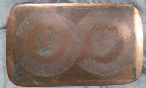 18th Century Rare Copper Plate Engraving Transfer Plate