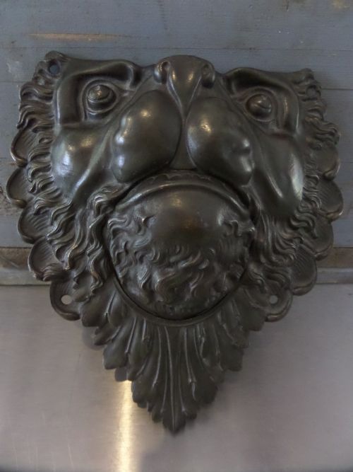 19th Century Bronze Gargoyle Mask