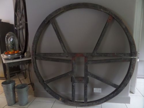 19th Century Gothic Architectural Carved Oak Church Bell Wheel
