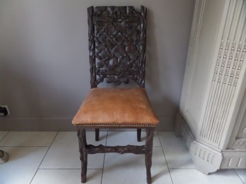 Antique Black Forest Chair