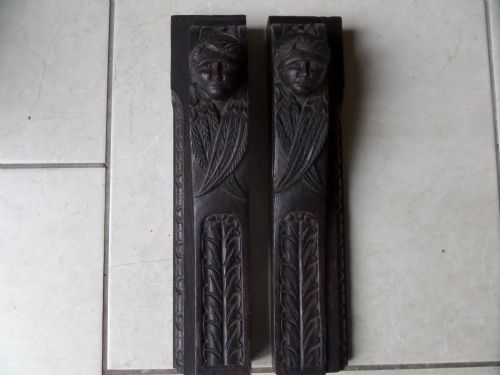 18th Century Carved Oak Winged Angels