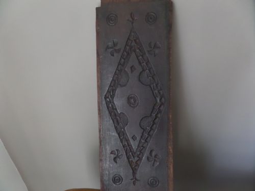 16th Century Carved Oak Diamond Lozenge Panel.