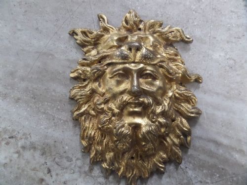 Antique 19th Century Bronze Empire Mounts with  Lion Head