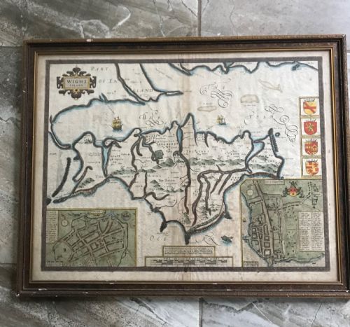 17th Century Isle of Wight John Speed Map