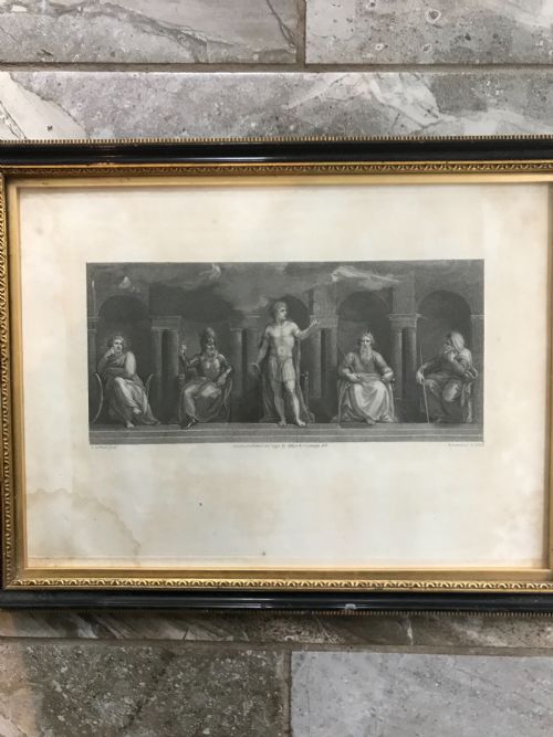 18th Century Engraving 'Pandaemonium' Palace of Hell Bartalozzi