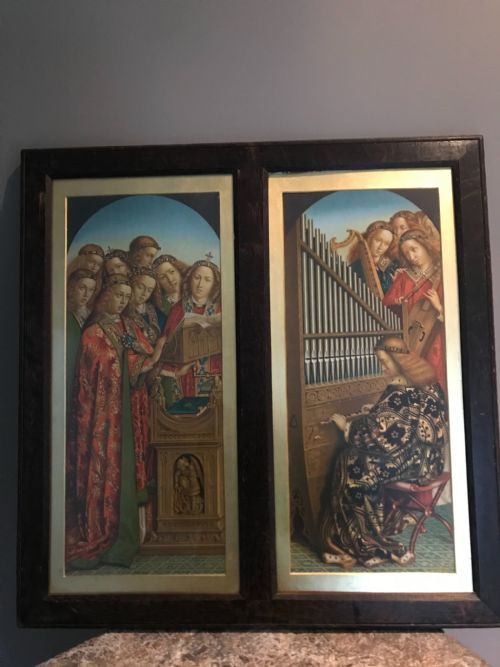 Antique Chromolithograph by the Arundel Society Van Eyck Ghent