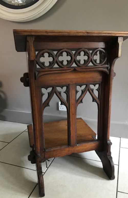 19th Century Carved Oak Church Gothic Pugin Lectern