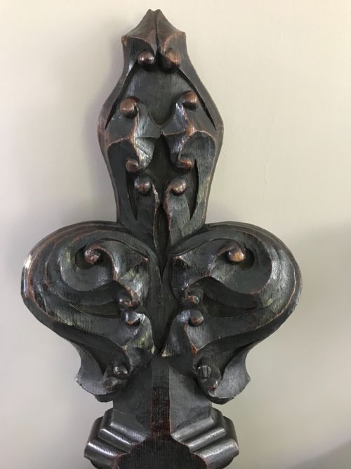 19th Century Carved Oak Poppy Ecclesiastical Pew End