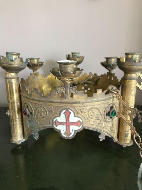 Antique Gothic Revival Chandelier