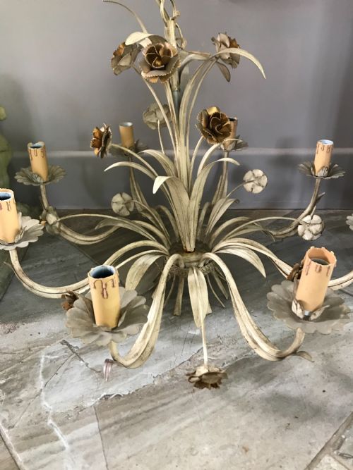 Antique French Rose Chandelier