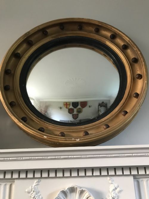 Regency Large Convex Bullseye Mirror