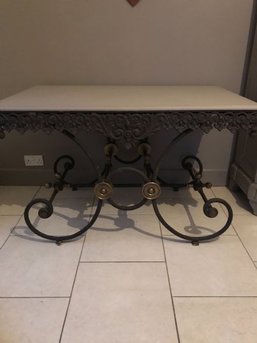 19th Century Large French Patisserie / Butchers Table