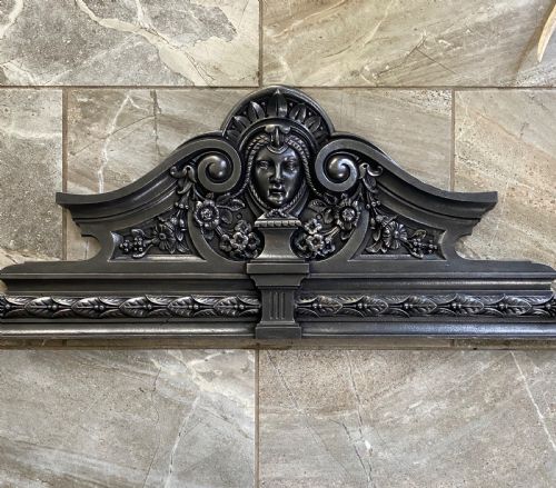 Victorian Cast Iron Door Pediment / Overdoor