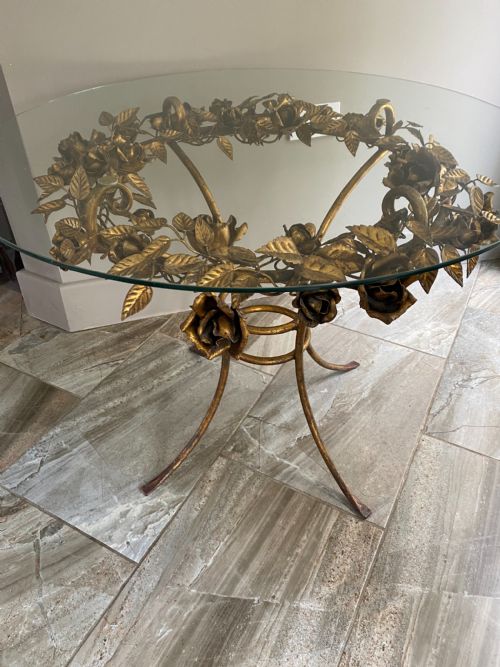Antique French Gilt Central / Bistro Table