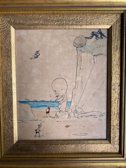 Rare 19th Century Rev George Liddell Johnston Watercolour Painting