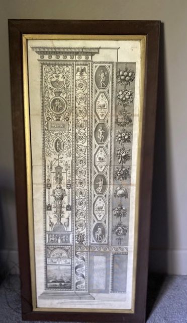 18th Century Engraving by Ottaviani Frescoes Vatican Plate No VI