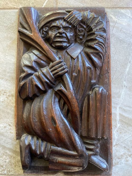 Rare 16th Century Carved Oak Tree of Jesse Panel