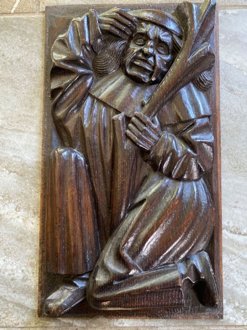 Rare 16th Century Carved Oak Tree of Jesse