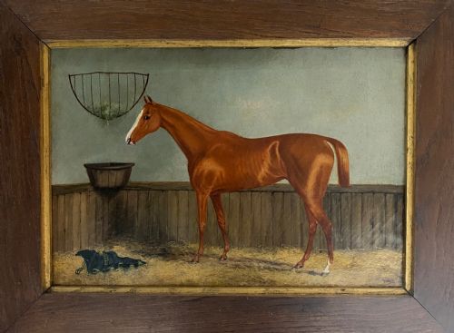 Thomas Blinks 19th Century Oil on Canvas Painting Horse