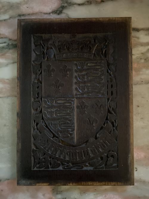 Royal Carved Oak Panel Coat Arms United Kingdom 1422