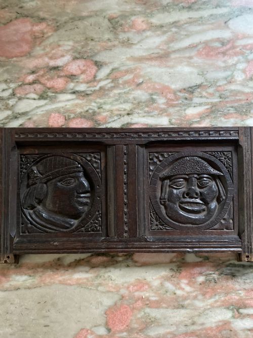 16th Century Carved Oak Naive Panel