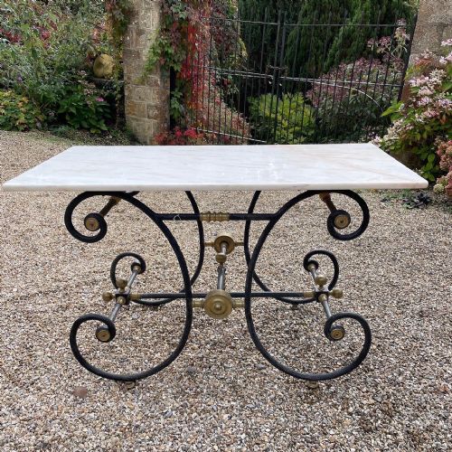 19th Century Large French Patisserie / Butchers Table.