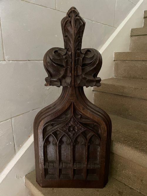A 19th Century Gothic Church Ecclesiastical Pew Tracery  Panel.
