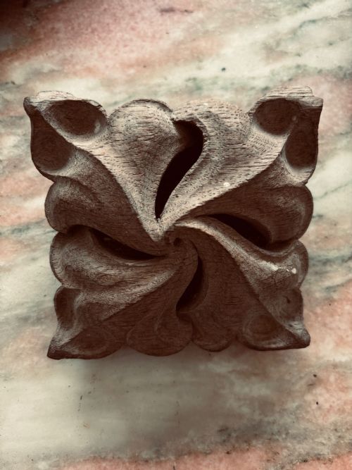 18th Century Carved Oak Pierced Ceiling Boss