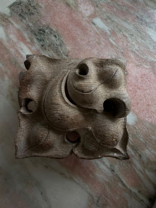 18th Century Pierced Carved Oak Ceiling Boss Gothic